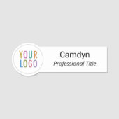 Cirkel Vormde Aangepast Personeel Bedrijfs van de  Naamplaatje (Voorkant)