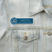 Cirkel Vormde Aangepast Personeel Bedrijfs van de  Naamplaatje (In situ)