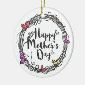 Cirkel w met hart Happy Moederdag | ORNAMENT (Links)