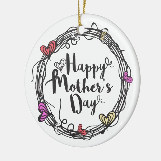 Cirkel w met hart Happy Moederdag | ORNAMENT (Links)