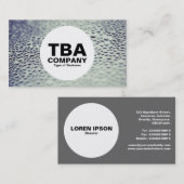 Cirkel - Waterdruppels op glas 01 Visitekaartje (Voorkant / Achterkant)