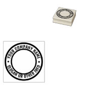 Cirkel Zakelijk Logo Custom Rubber Stempel (Gestempeld)