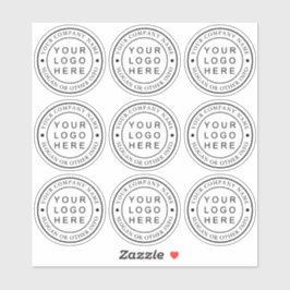 Cirkel zakelijke Logo Aangepast wissen Sticker