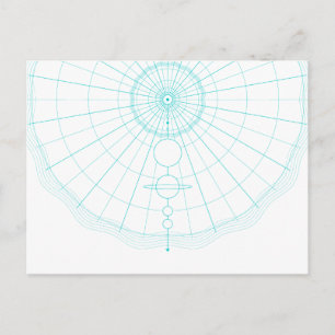 cirkel zonnestelsel briefkaart