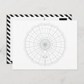 cirkel zonnestelsel briefkaart (Voorkant / Achterkant)