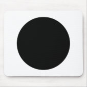 Cirkel - zwart en wit muismat (Voorkant)