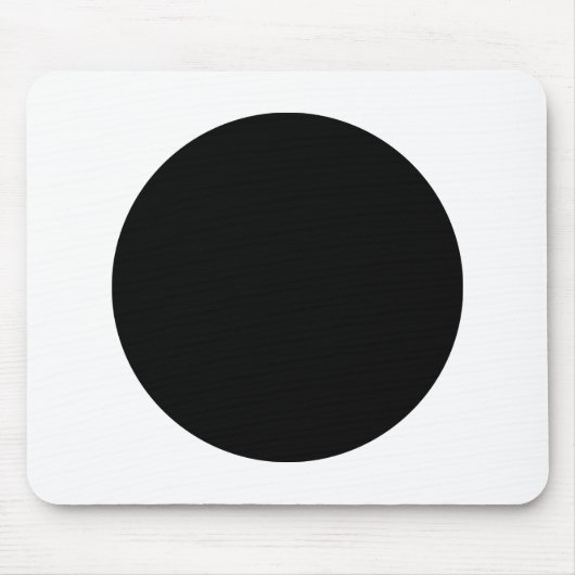 Cirkel - zwart en wit muismat (Voorkant)