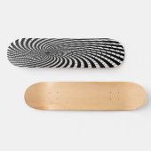 cirkel zwart-wit skateboard (Horizontaal)