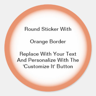 Cirkelaars met een Oranje rand in vellen Ronde Sticker