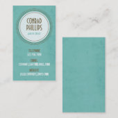 cirkelafbeelding versleten - stijl 1 visitekaartje (Voorkant / Achterkant)