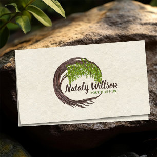 Cirkelboom van levenstekening visitekaartje