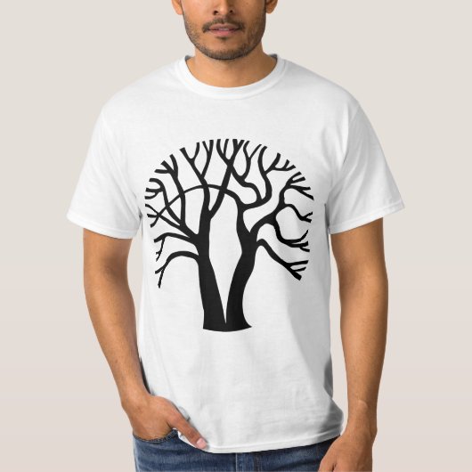 Cirkelboom - zwart t-shirt (Voorkant)