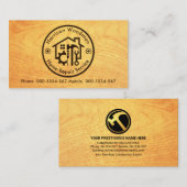 Cirkelbord voor houten korrels Handyman Tools Visitekaartje (Voorkant / Achterkant)