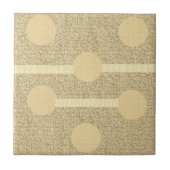 Cirkelcirkels voor beige Tegel van keramische stof Tegeltje (Voorkant)
