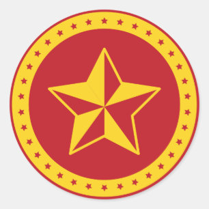 Cirkelcommunist Red Star Sticker