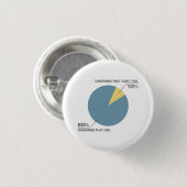 Cirkeldiagram defect ronde button 3,2 cm (Voorkant /achterkant)