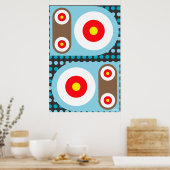 CirkeldoelrobotButtonnen Poster (Keuken)