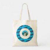 Cirkeldolfijnpatroon, tebag tote bag (Achterkant)