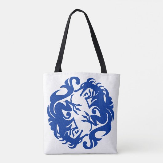 cirkeldraden canvas tas (Achterkant)