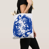 cirkeldraden canvas tas (Dichtbij)