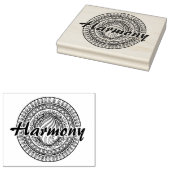 Cirkeldriehoekige driehoek rubberstempel (Gestempeld)