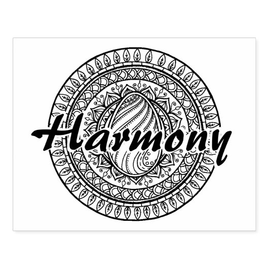 Cirkeldriehoekige driehoek rubberstempel (Afrduk)