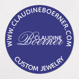 Cirkeletiket voor zakelijk artistieke kraker water labels