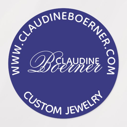 Cirkeletiket voor zakelijk artistieke kraker water labels (Design 1)