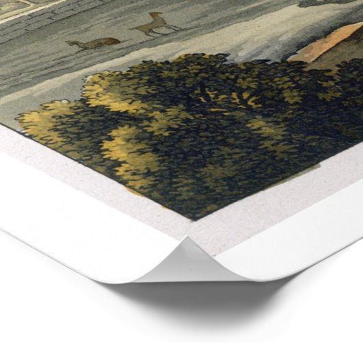 Cirkelfort van Cannar, Peru, uit Le Costum Poster (Hoek)