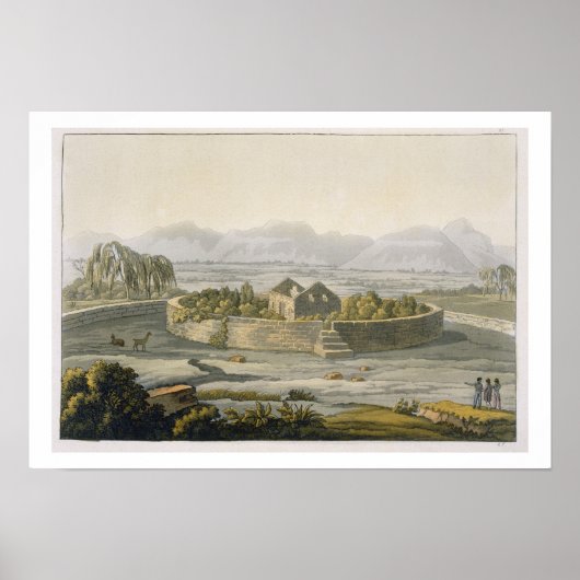 Cirkelfort van Cannar, Peru, uit Le Costum Poster (Voorkant)