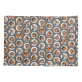 Cirkelfotopatroon - 12 Afbeeldingen - zwart Kussensloop (Achterkant)