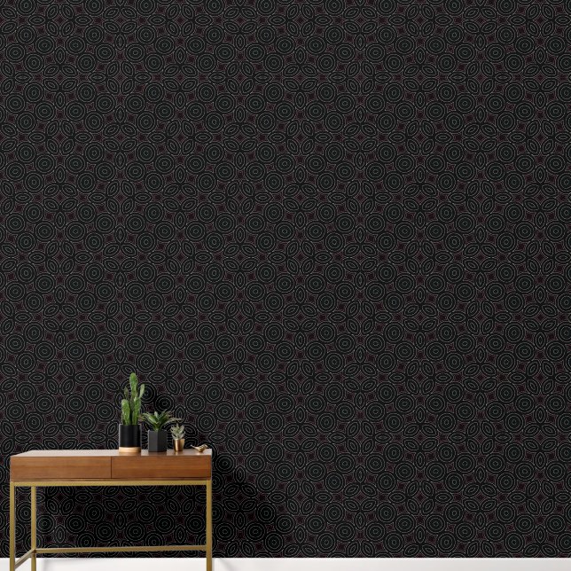 Cirkelgeometrie in beweging behang (Hal)