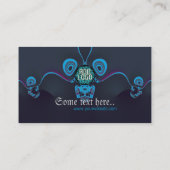 Cirkelgolven donkerder Visitekaartje (Achterkant)