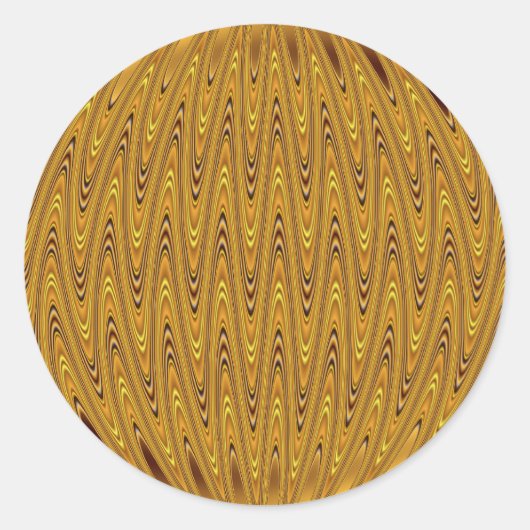 cirkelgoud ronde sticker (Voorkant)