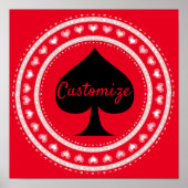 Cirkelharthart Zwart scherm Thunder_Cove Poster (Voorkant)