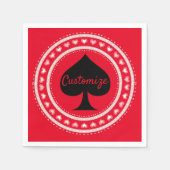 Cirkelharthart Zwart scherm Thunder_Cove Servet (Voorkant)