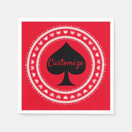 Cirkelharthart Zwart scherm Thunder_Cove Servet (Voorkant)