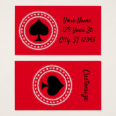 Cirkelhartspieren zwarte schoppen Thunder_Cove Visitekaartje (Voorkant /achterkant)