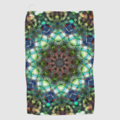 Cirkelkaleidoscoop, in acrylvorm golfhanddoek (Voorkant)