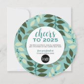 Cirkelkalender - Logo - Green Aqua Professional Feestdagenkaart (Achterkant)