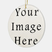 Cirkelkeramiek keramisch kerstversiering, geperson keramisch ornament (Links)