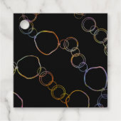 Cirkelketen regenboog bedankjes labels (Voorkant)