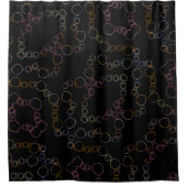 Cirkelketen regenboog douchegordijn (Voorkant)