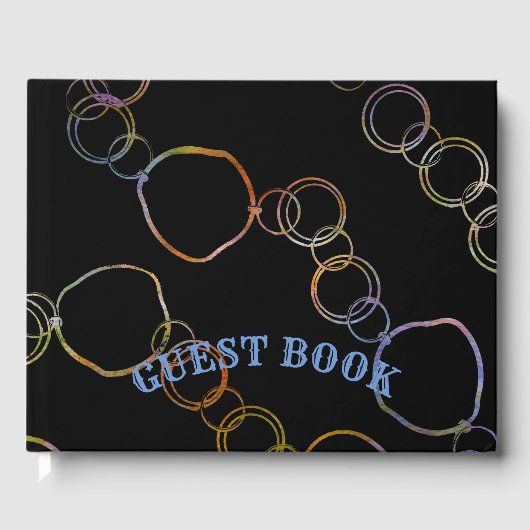 Cirkelketen regenboog gastenboek (Voorkant)