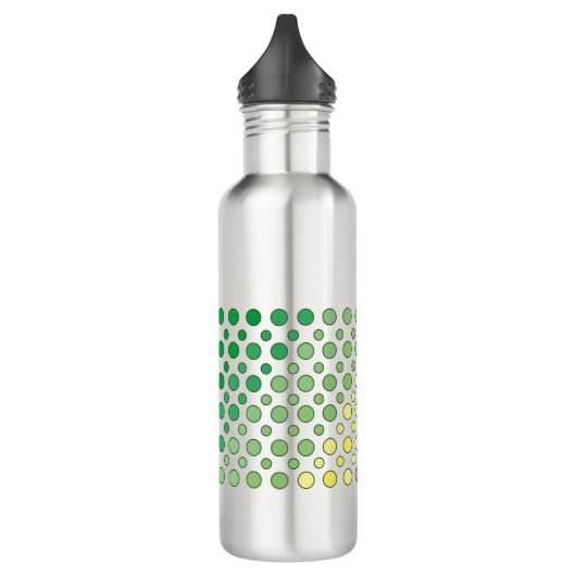 Cirkelkleurige waterflacon waterfles  (Links)