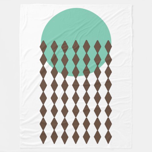 Cirkelkunst Fleece Deken (Voorkant)