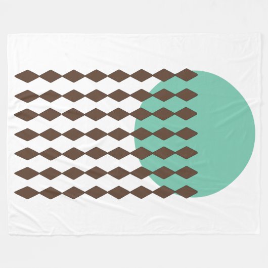 Cirkelkunst Fleece Deken (Voorkant (Horizontaal))