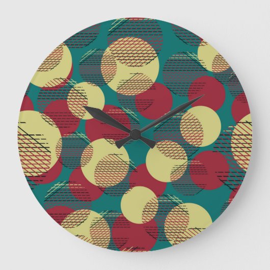 Cirkellijnen: Abstract naadloos patroon Grote Klok (Voorkant)