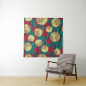 Cirkellijnen: Abstract naadloos patroon Wandkleed (In Situ (horizontaal))