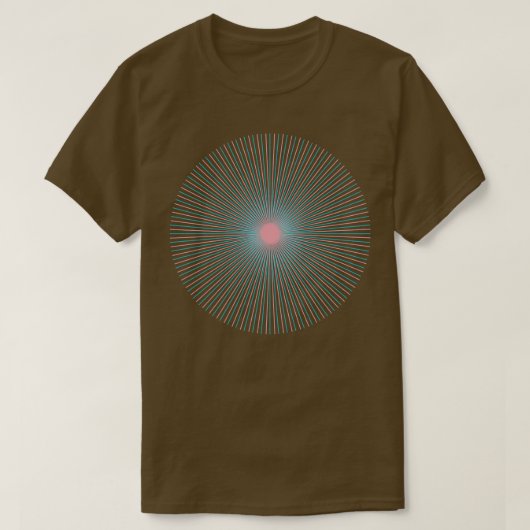 Cirkellijnen Visueel effect 2 T-shirt (Design voorkant)